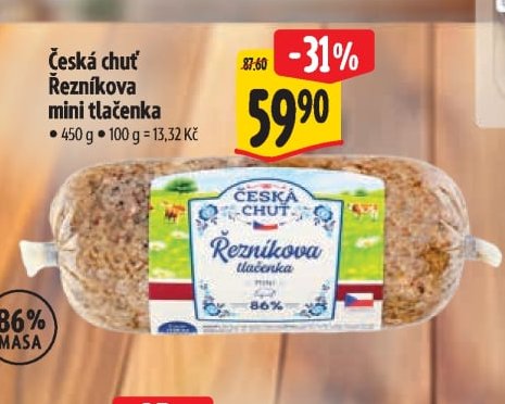 Česká chuť Řezníkova mini tlačenka