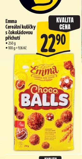 Emma Cereální kuličky s čokoládovou příchutí