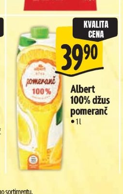 Albert 100% džus pomeranč