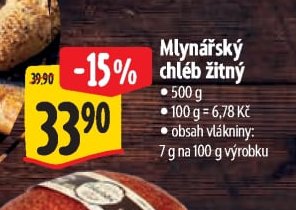 Mlynářský chléb žitný