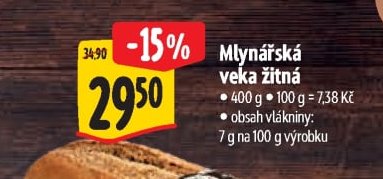 Mlynářská veka žitná