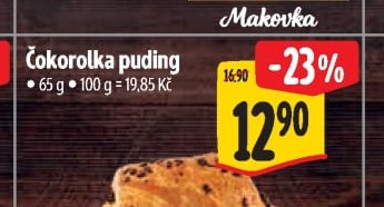 Čokorolka puding