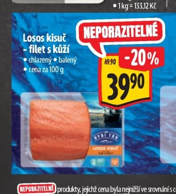 Losos kisuč - filet s kůží