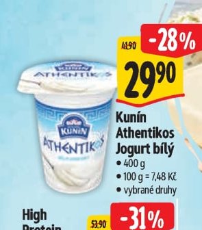 Kunín Authentikos Jogurt bílý