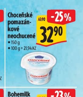 Choceňské pomazánkové neochucené