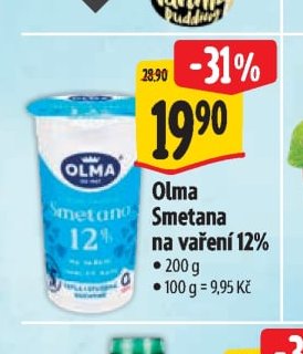 Olma Smetana na vaření 12%