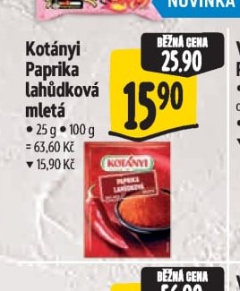 Kotányi Paprika lahůdková mletá
