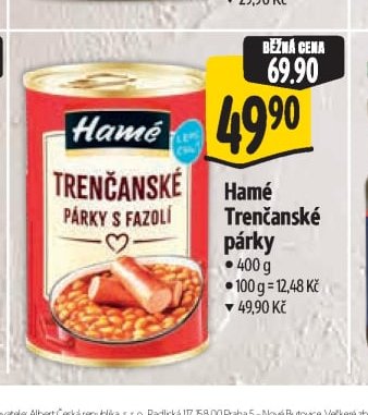 Hamé Trenčanské párky