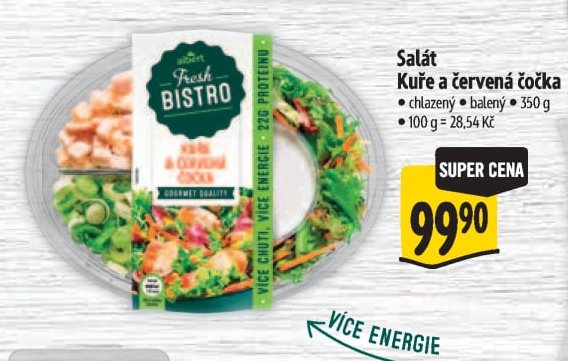 Salát Kuře a červená čočka