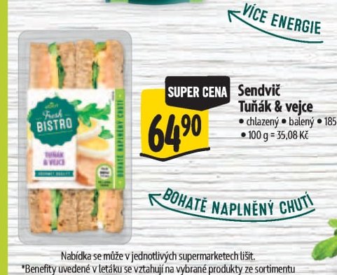 Sendvič Tuňák & vejce