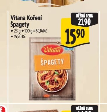 Vitana Koření Špagety