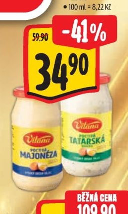Vitana Poctivá Majonéza/Tatarská omáčka