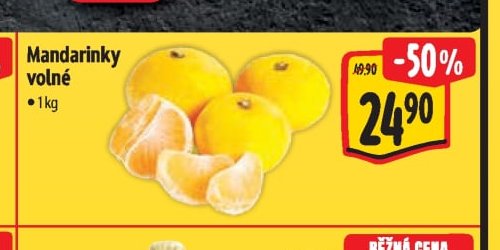 Mandarinky volné
