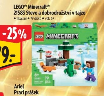 LEGO Minecraft 21583 Steve a dobrodružství v tajze
