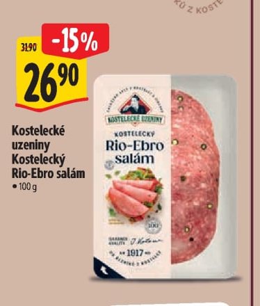 Kostelecké uzeniny Kostelecký Rio-Ebro salám