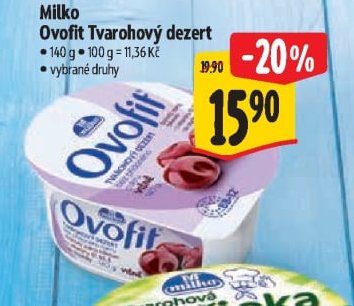Milko Ovofit Tvarohový dezert