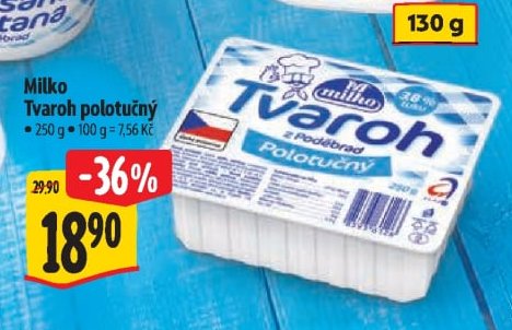 Milko Tvaroh polotučný
