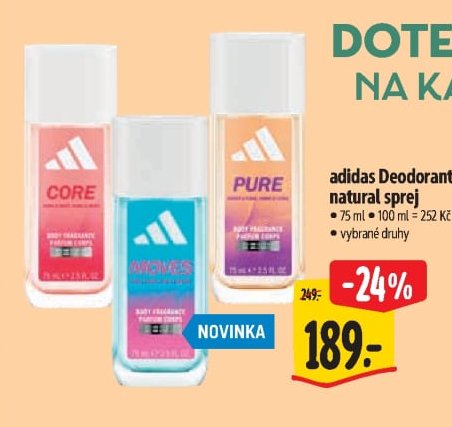 adidas Deodorant natural sprej