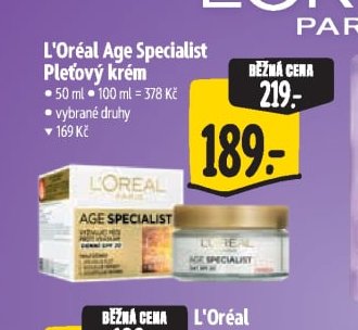 L'Oréal Age Specialist Pleťový krém