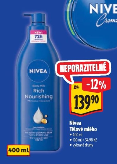 Nivea Tělové mléko