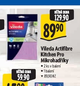Vileda Actifibre Kitchen Pro Mikrohadříky