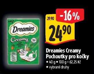 Dreamies Creamy Pochoutky pro kočky