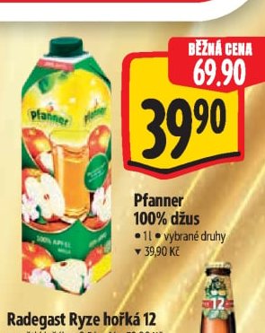 Pfanner 100% džus