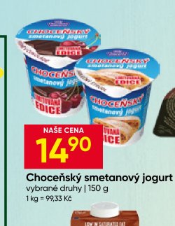 Choceňský smetanový jogurt