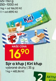 Sýr a křup | Kiri křup