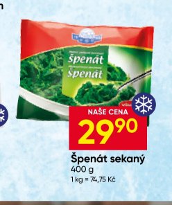 Špenát sekaný 400 g