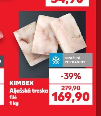 KIMBEX Aljašská treska filé