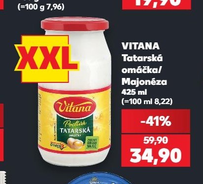 VITANA Tatarská omáčka/Majonéza 425 ml