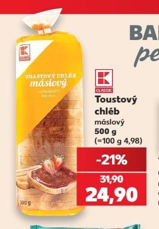 Toastový chléb máslový 500 g