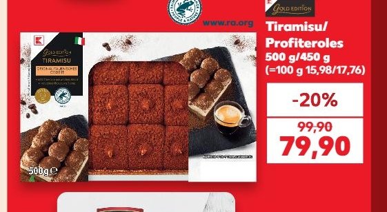 Tiramisu/Profiteroles 500 g/450 g