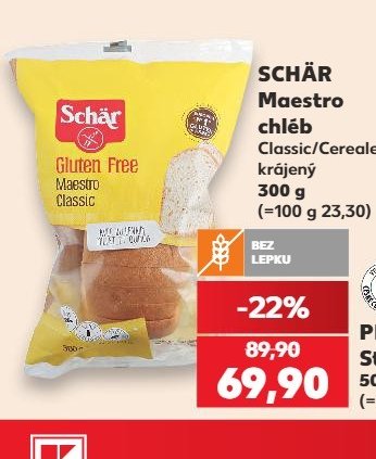 SCHÄR Maestro chléb Classic/Cereale 300 g