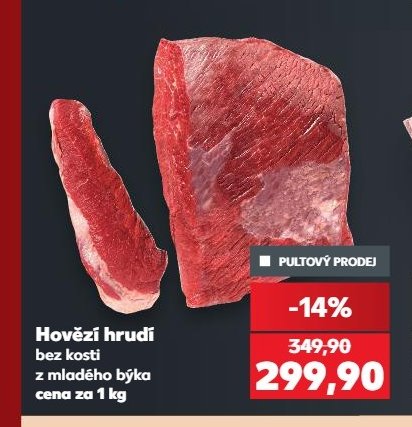 Hovězí hrudí bez kosti