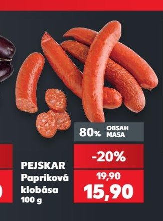 Pejskar Papriková klobása 100 g