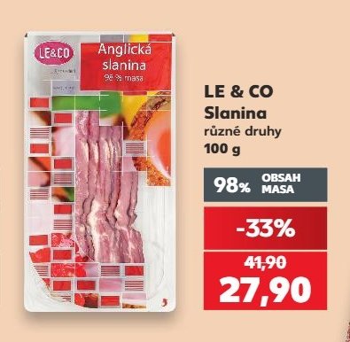 LE & CO Slanina různé druhy 100 g