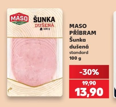 MASO PŘÍBRAM Šunka dušená standard 100 g