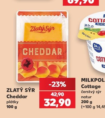 Zlatý sýr Cheddar
