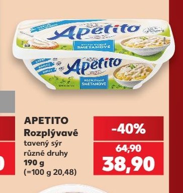 Apetito Rozplývavé tavený sýr
