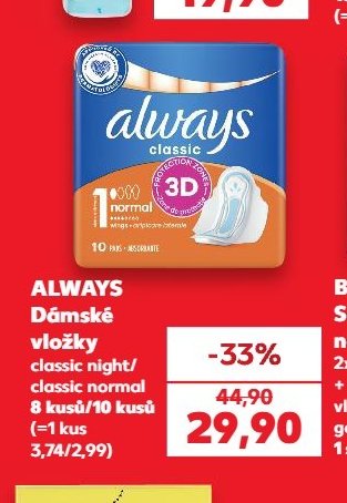 Always Dámské vložky