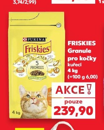 Friskies Granule pro kočky kuřecí 4 kg