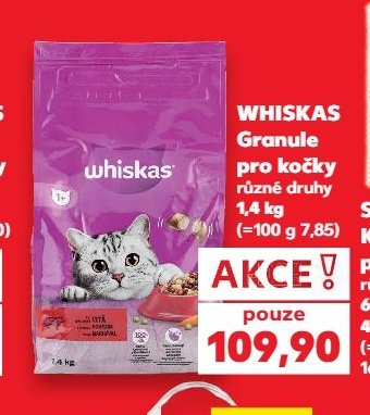 Whiskas Granule pro kočky 1,4 kg