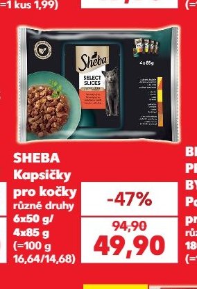 Sheba Kapsičky pro kočky 4x85 g