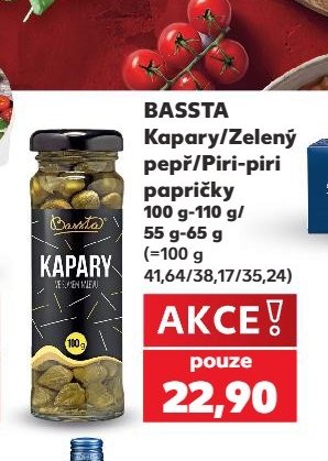 Bassta Kapary/Zelený pepř/Piri-piri papričky