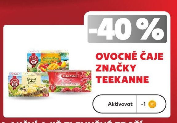 Ovocné čaje značky Teekanne