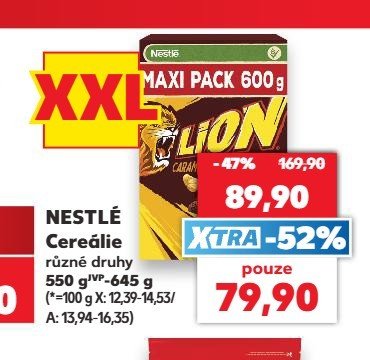 NESTLÉ Cereálie různé druhy 550 g-645 g