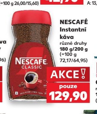 NESCAFÉ Instantní káva různé druhy 180 g/200 g