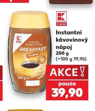 K-Classic Instantní kávovinový nápoj 200 g